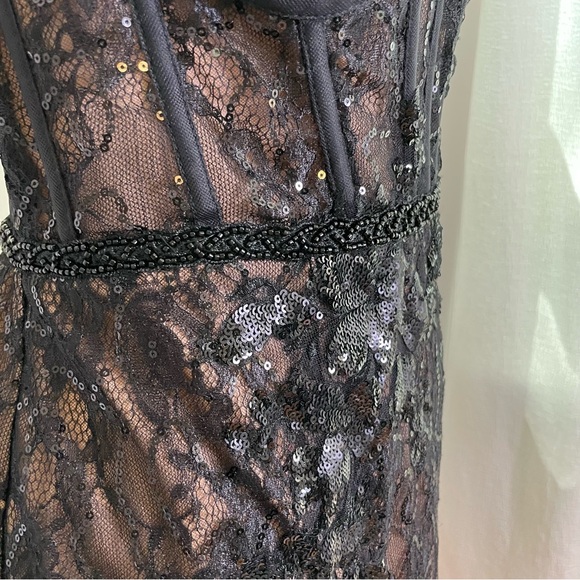 DAVID'S BRIDAL Galina Signature Strapless Corset Gown Tulle Dress #WBM3095 Prom - Picture 12 of 16